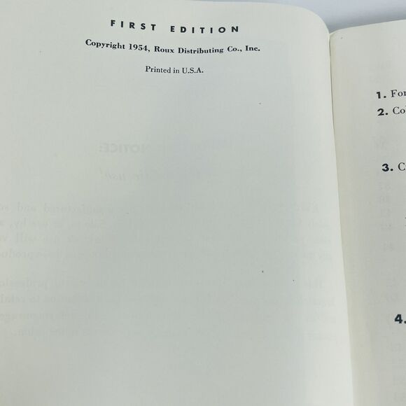 Roux Manual For Professional Haircolorists 1954 VTG Beautician Hair Color Bleach - Picture 8 of 10